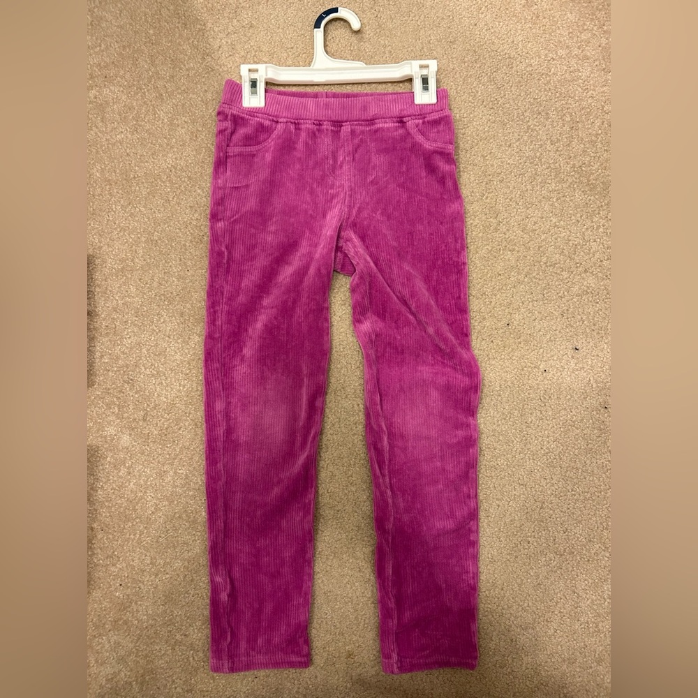 Hanna Andersson girls pink corduroy pants. Size 120